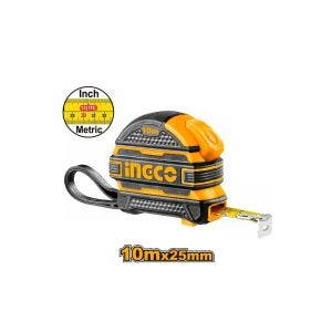 Huincha métrica Ingco de 25 mm de ancho y 10 m de largo