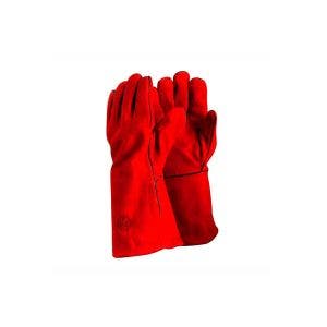 Guante soldador descarne rojo