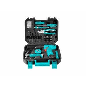 Kit de Herramientas (81 piezas) + Atornillador Inalámbrico 12v
