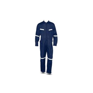 Overol azul Poplin con cintas reflectantes